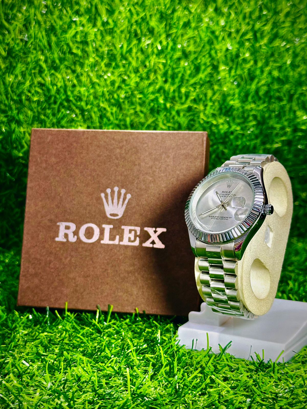Rolex Datejust Silver Dial Stainless Steel Jubilee Bracelet Men’s Watch