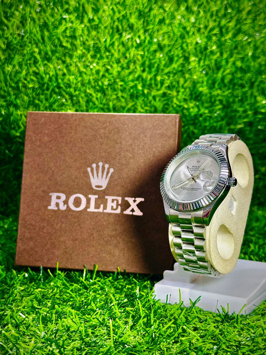 Rolex Datejust Silver Dial Stainless Steel Jubilee Bracelet Men’s Watch